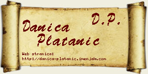 Danica Platanić vizit kartica